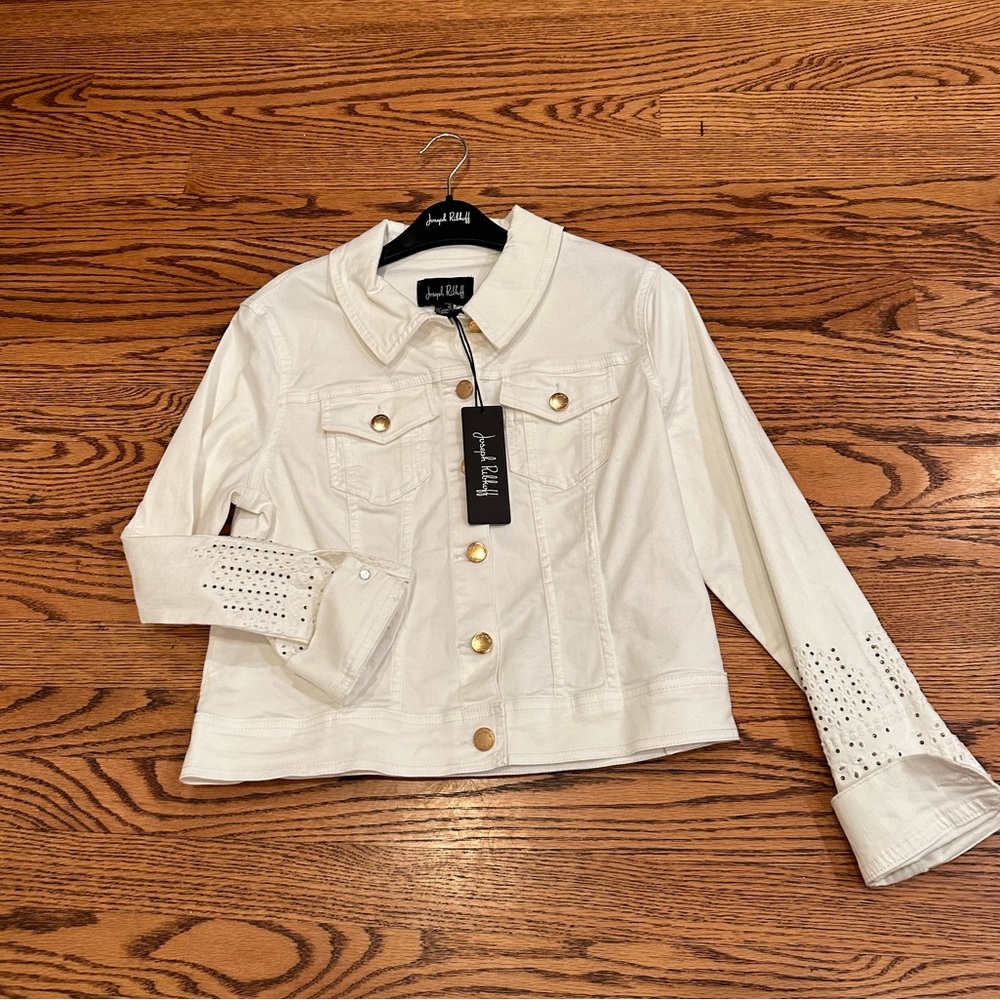 Joseph Ribkoff White Denim Jacket